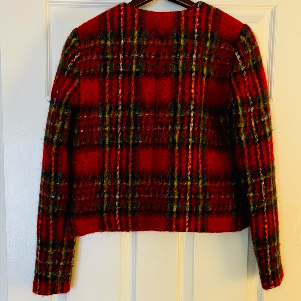 Ralph Lauren Cropped Plaid Jacket - Picture 4 of 7